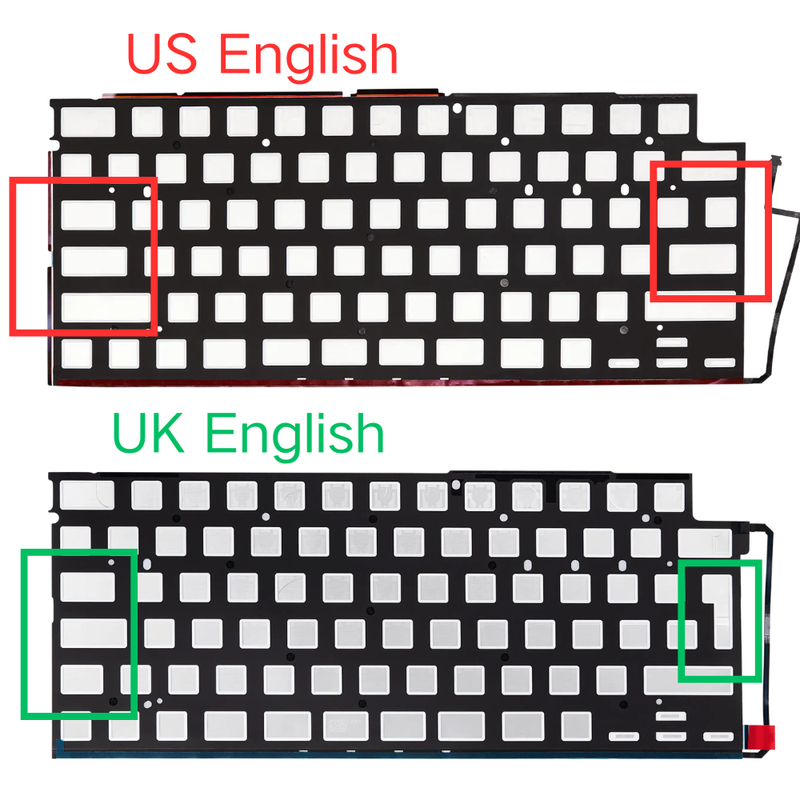 Load image into Gallery viewer, MacBook Air 15" A2941 (2023) - Keyboard Backlight Sheet US UK English Layout