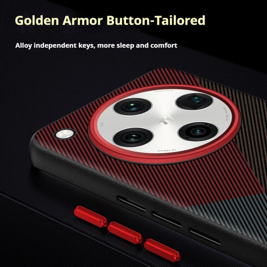 OPPO Find X8 Pro (CPH2659) - Carbon Fiber Textured Vegan Leather Shockproof Protective Case - Polar Tech Australia