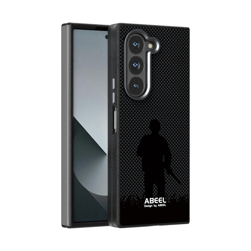 Load image into Gallery viewer, Samsung Galaxy Z Fold 5 (SM-F946) - Carbon Fiber Series 6D Micro Relief MagSafe Phone Case - Polar Tech Australia