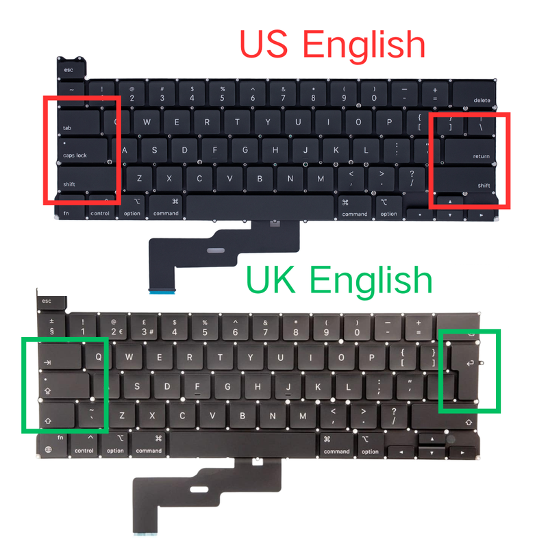 Load image into Gallery viewer, MacBook Pro 13" A2289 (2020) - Keyboard US UK English Layout