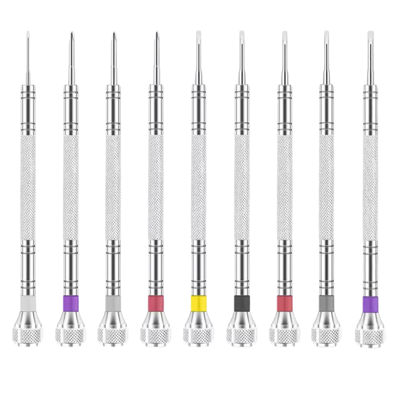 Cargue la imagen en el visor de la galería, Watch Repair Tool - Precision Mini Screwdriver Set for Watches, Glasses, Phones, and Small Devices, Stainless Steel, Flathead Screwdrivers for Disassembly - Polar Tech Australia