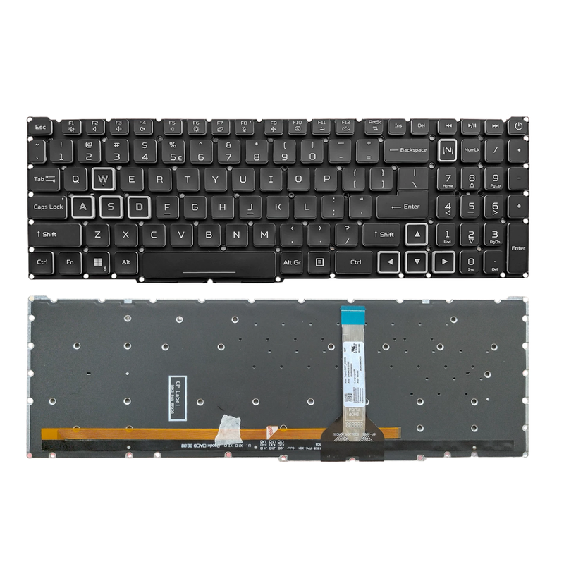 Cargue la imagen en el visor de la galería, Acer Predator Helios Neo 16 PHN16-71-51F4 N22Q22 / Nitro 16 AN16-51 - Laptop Keyboard With Backlit US English Layout - Polar Tech Australia