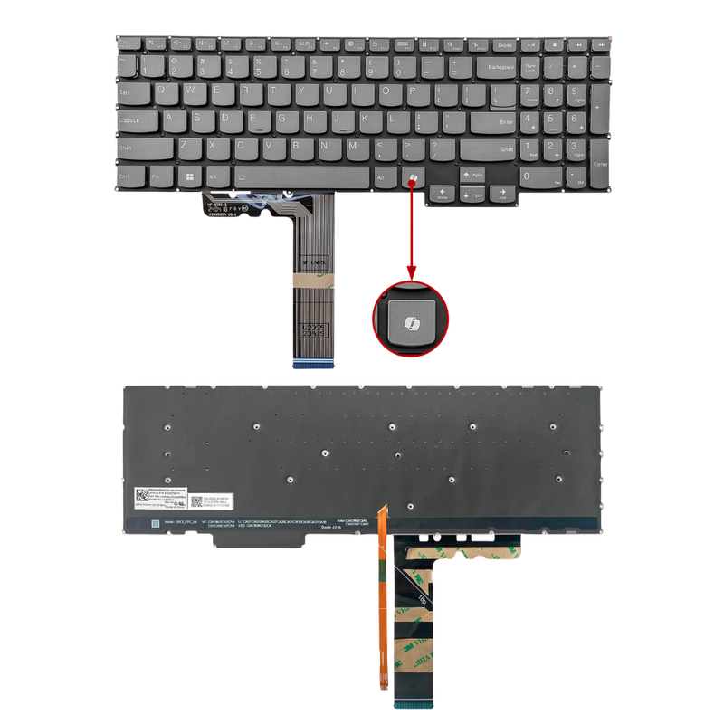 Load image into Gallery viewer, Lenovo IdeaPad Yoga Slim 7 Pro 16ACH6 82QQ Series - Laptop Keyboard With Backlit US English Layout - Polar Tech Australia