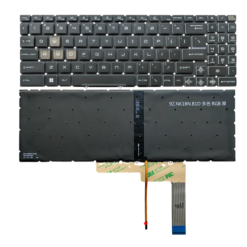 Chargez l'image dans la visionneuse de la galerie, MSI Crosshair A16 A17 A18 HX D8W D8WFKG A8WGKG Series - Laptop Keyboard With Backlit US layout