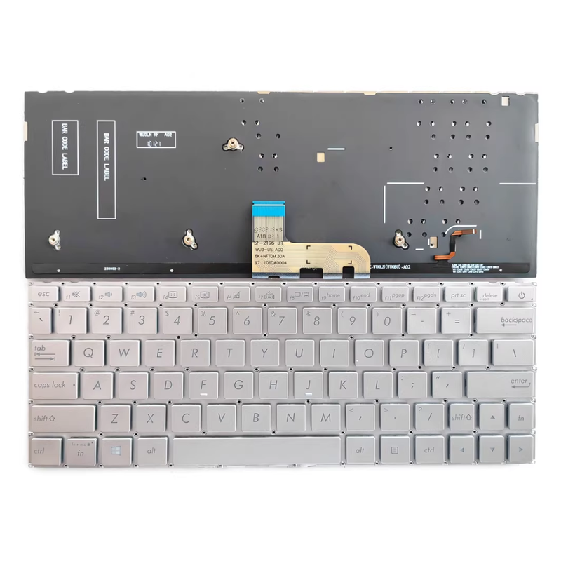 Cargue la imagen en el visor de la galería, ASUS Zenbook 13 UX333FA UX333FAC UX333FN UX333FLC / U3300FA U3300FN Series - Laptop Keyboard With Backlit US Layout