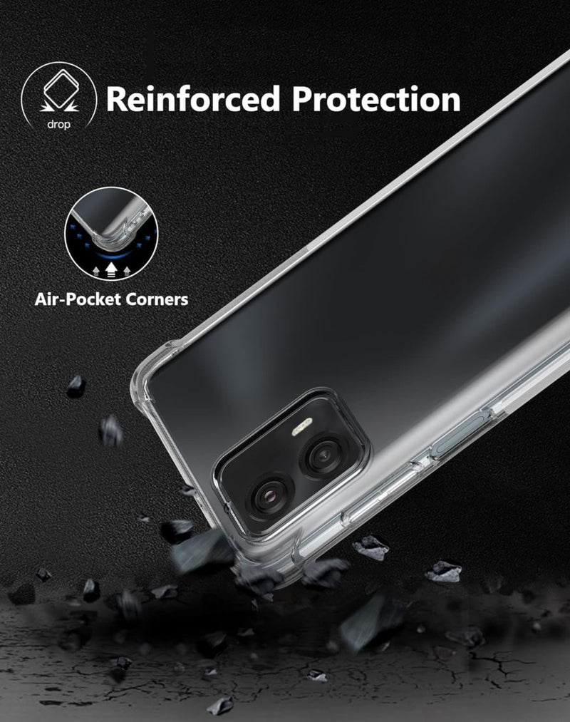Cargue la imagen en el visor de la galería, Motorola Moto G 5G 2023 - AirPillow Cushion Transparent Soft Clear TPU Four Corners Protective Case - Polar Tech Australia