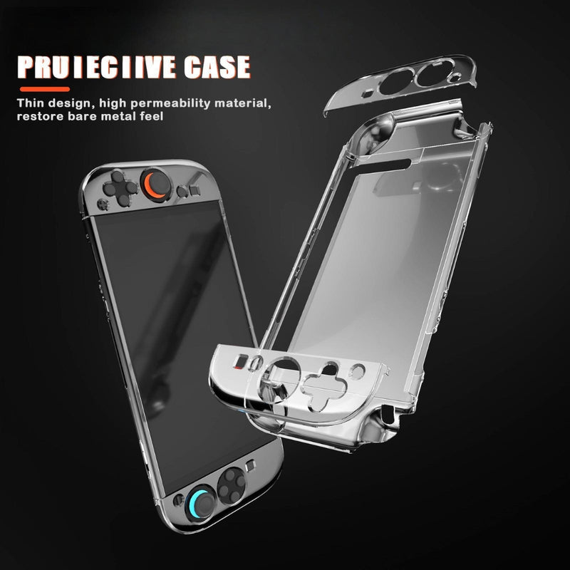Chargez l'image dans la visionneuse de la galerie, Nintendo Switch 2 - Crystal Shell Case Split Gamepad Transparent Protective Cover