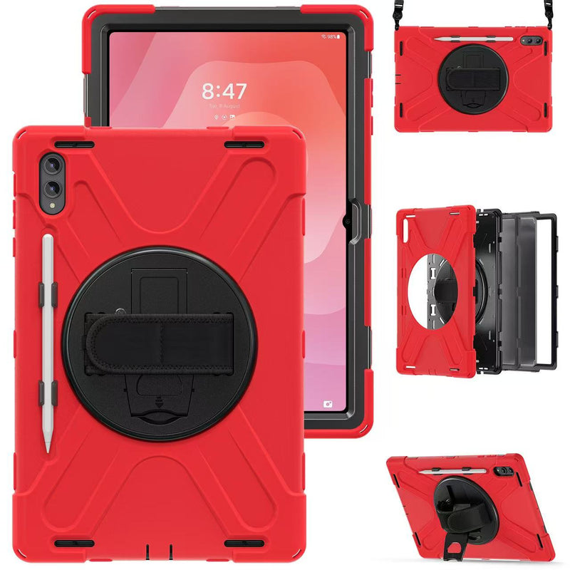 Load image into Gallery viewer, Samsung Galaxy Tab S11 Ultra (2025) 14.6" - Heavy Duty 360 Degree Rotate Stand Hand Strap Case With Shoulder Strap - i-Station Mobile Phone & Electronic Device Repair and Accessories