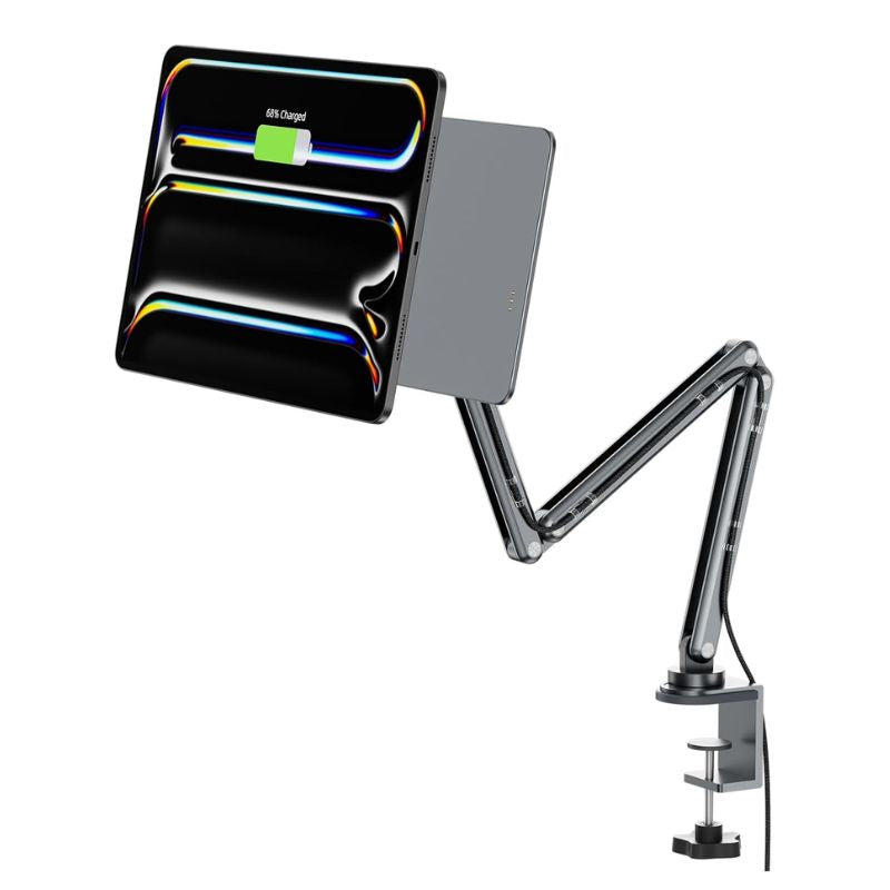 Load image into Gallery viewer, KUXIU X36 Pro MAX iPad Magnetic Charging Stand Aluminum Alloy Boom Arm Adjustable Tablet Stand - EdgeFollow