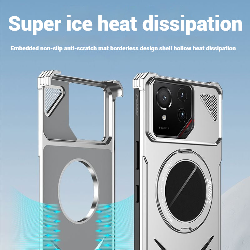 Load image into Gallery viewer, Asus ROG Phone 8 / 8 Pro - 360 Degree Frameless Metal Heat Dissipation Snap-on Case - Polar Tech Australia