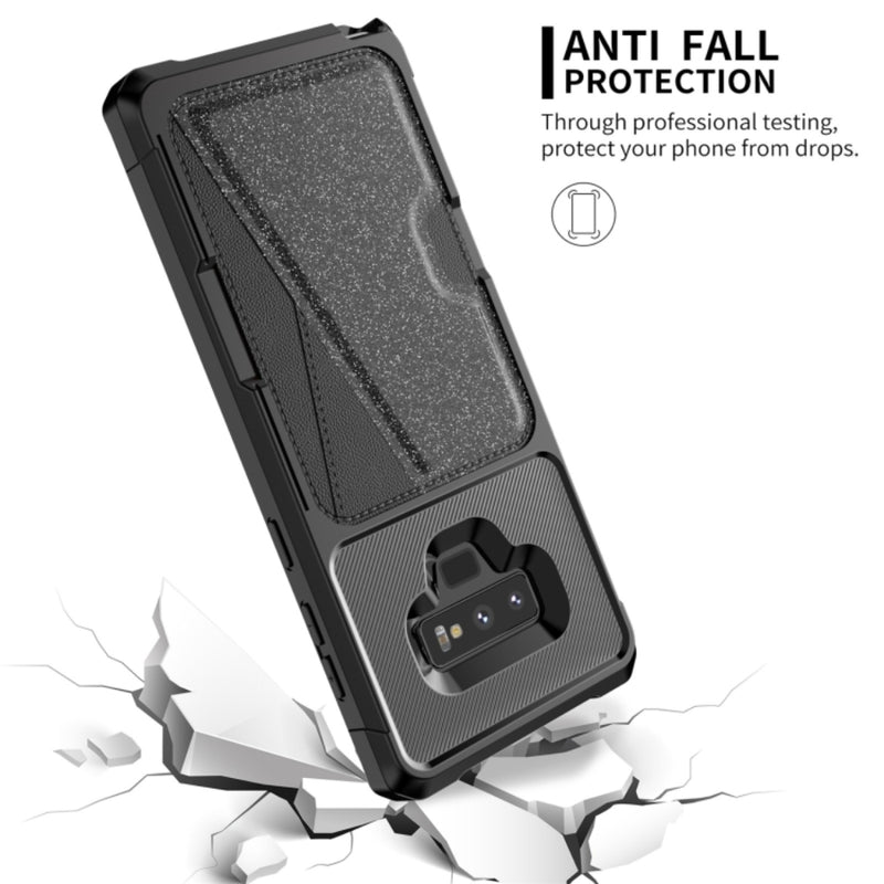 Load image into Gallery viewer, Samsung Galaxy Note 9 (SM-N960) - Glitter Magnetic Card Bag Phone Case - Polar Tech Australia