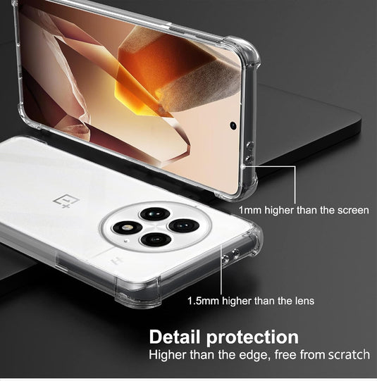 OnePlus 1+13 - AirPillow Cushion Transparent Soft Clear TPU Four Corners Protective Case - Polar Tech Australia