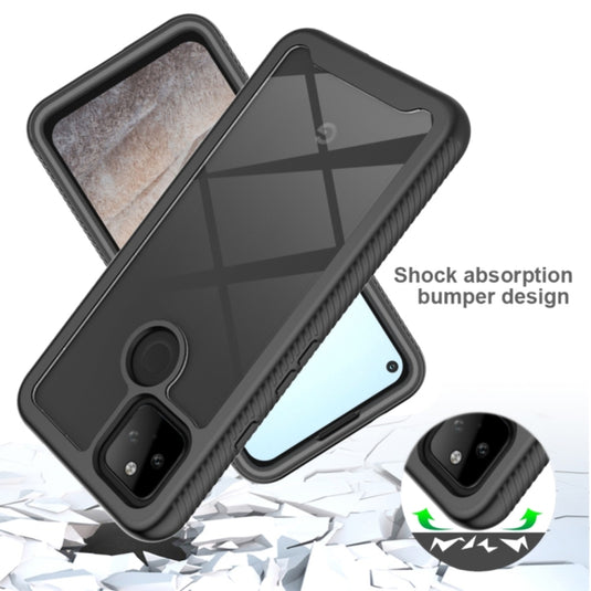 Google Pixel 5A 5G - Solid Color Shockproof TPU Clear PC Phone Case - Polar Tech Australia