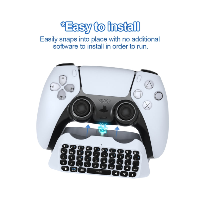 Load image into Gallery viewer, PS5 Keyboard 2.4G Wireless Chatpad for PS5 Controller (Controller not Included)