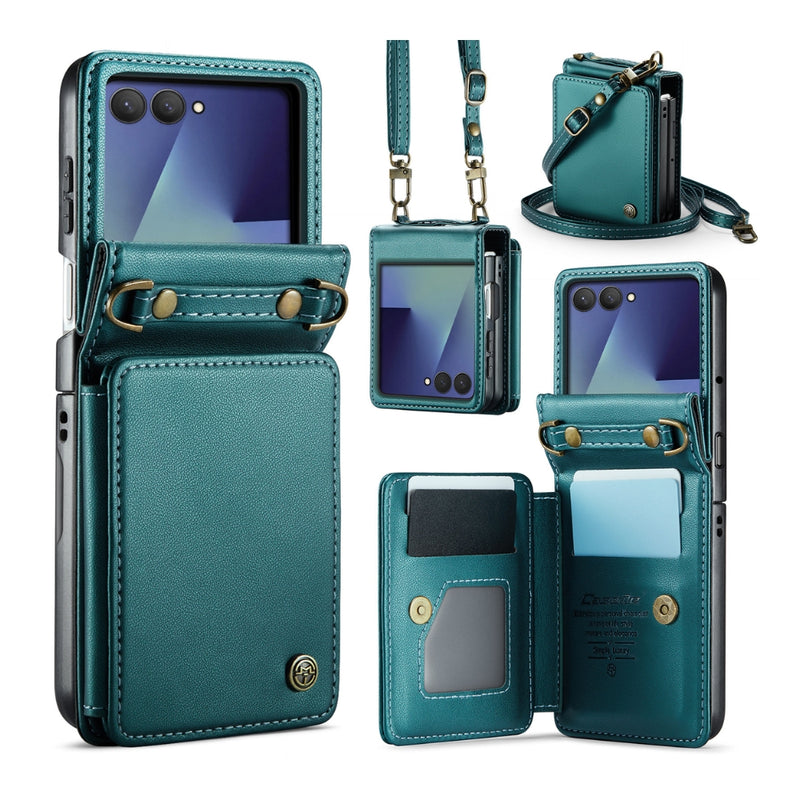 Load image into Gallery viewer, Samsung Galaxy Z Flip7 5G - Card Slots Holder RFID Anti-theft Phone Case - Polar Tech Australia