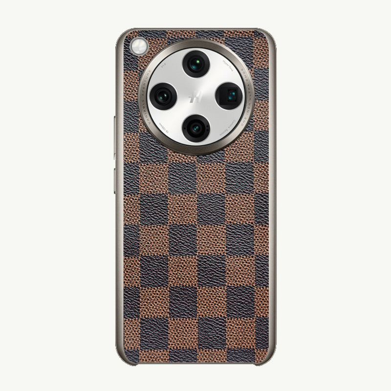 Load image into Gallery viewer, OPPO Find X8 Ultra (PKJ110, PKU110) - Electroplated Trendy Brand Plain Leather Fashion Phone Case - Polar Tech Australia