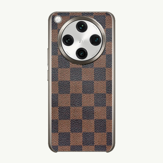 OPPO Find X8 Ultra (PKJ110, PKU110) - Electroplated Trendy Brand Plain Leather Fashion Phone Case - Polar Tech Australia