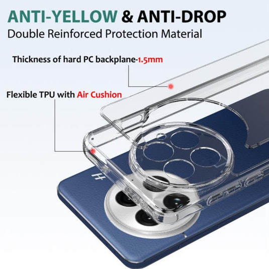 OnePlus 8 - Transparent TPU + Acrylic Anti-Drop Phone Case - Polar Tech Australia