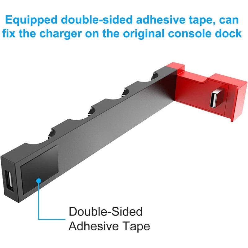Cargue la imagen en el visor de la galería, Compatible with Nintendo Switch JoyCon Charging Dock 1-4pcs Joy Con Charging Dock with Individual LED Indicator for Nintendo Switch Joy-Con