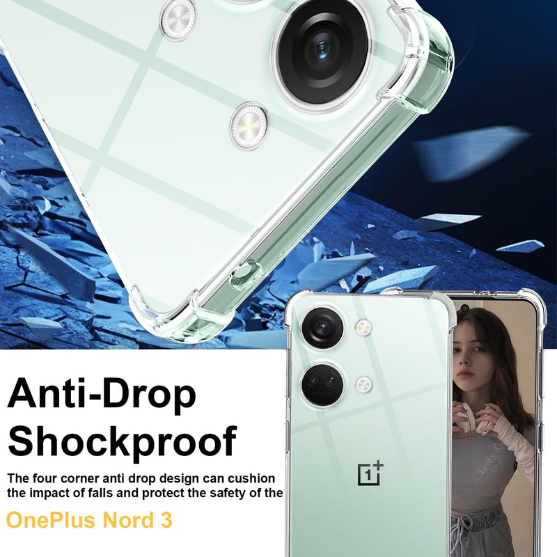 Load image into Gallery viewer, OnePlus 1+Nord 3 - AirPillow Cushion Transparent Soft Clear TPU Four Corners Protective Case - Polar Tech Australia