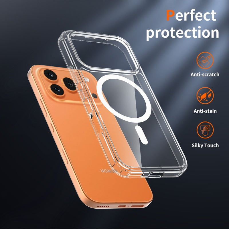 Cargue la imagen en el visor de la galería, Honor 600 / 600 Pro - MagSafe Clear Acrylic PC Hybrid TPU Phone Case