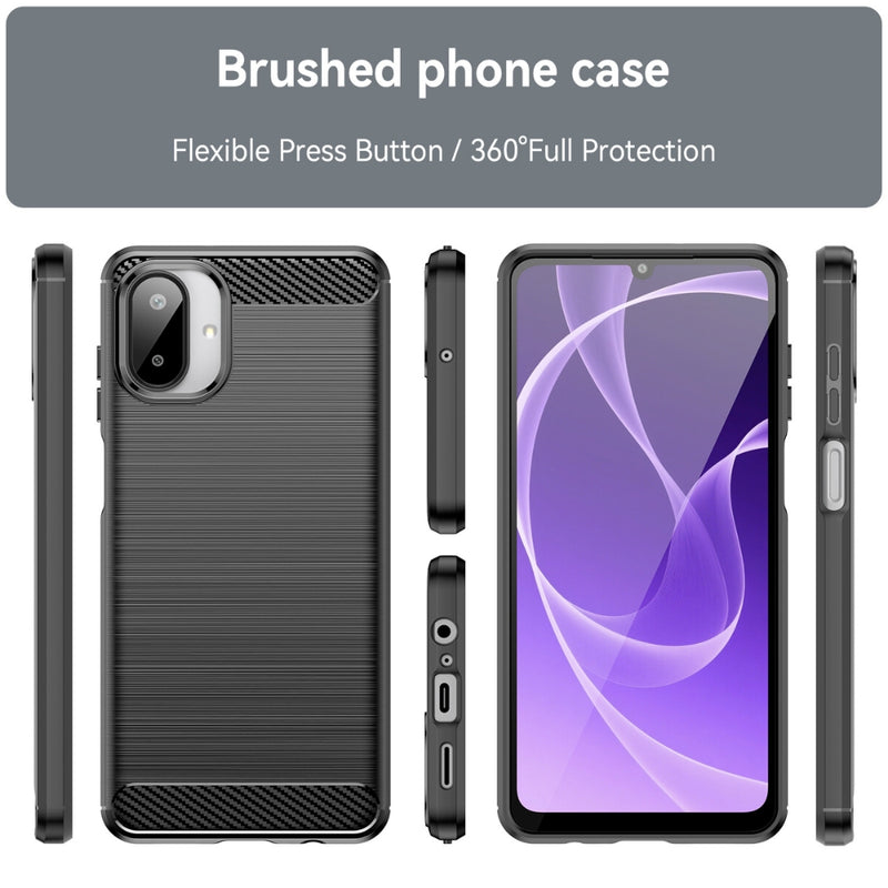 Load image into Gallery viewer, Samsung Galaxy A07 4G (SM-A075) - Carbon Fiber Brushed Texture TPU Phone Case - Polar Tech Australia