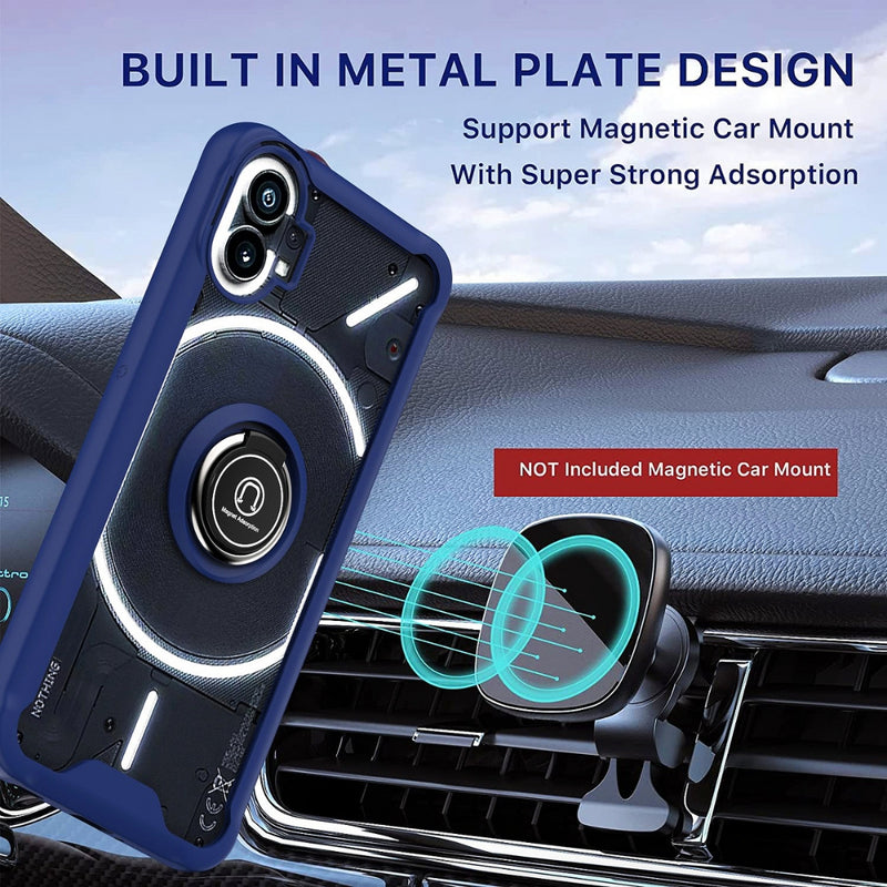 Load image into Gallery viewer, Nothing Phone (1) - Armor Matte Magnetic Ring Stand Case - Polar Tech Australia