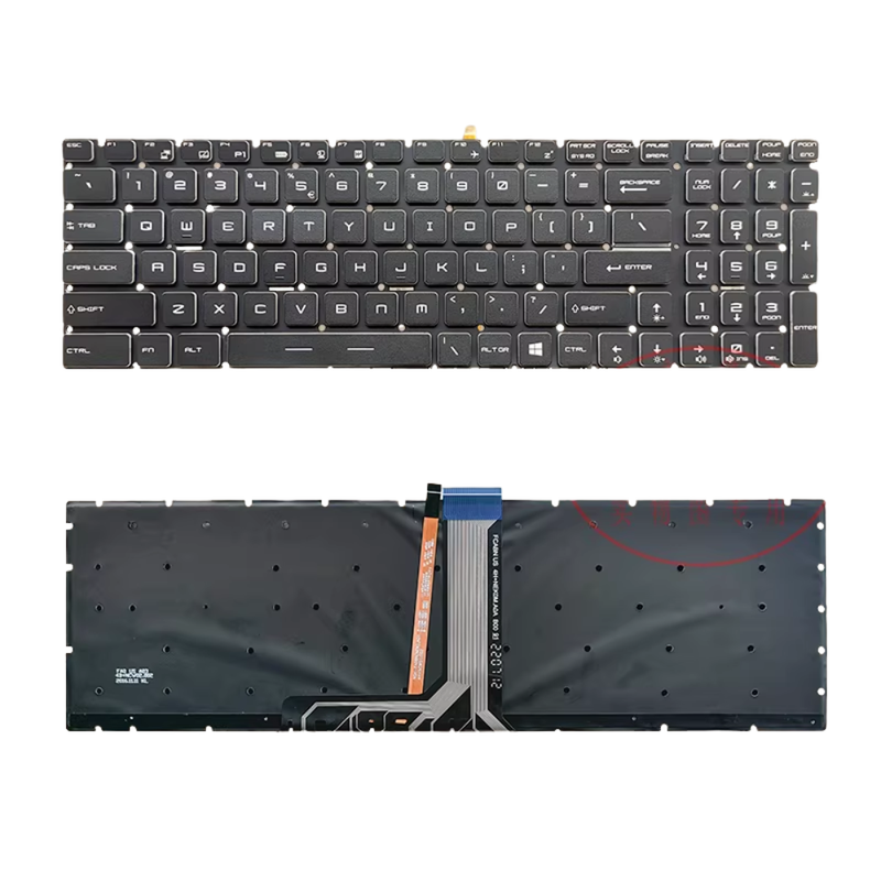 Load image into Gallery viewer, MSI GE62VR GT72 CX72 WS60 GP62 GP72 CR72 GL62M 7RD Series - Laptop Keyboard With Backlit US English Layout - Polar Tech Australia