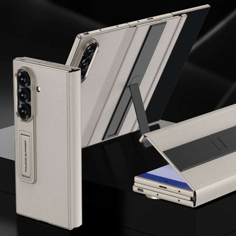 Load image into Gallery viewer, Samsung Galaxy Z TriFold - Business Flip Leather Cover with Integrated Screen Protector and Stand