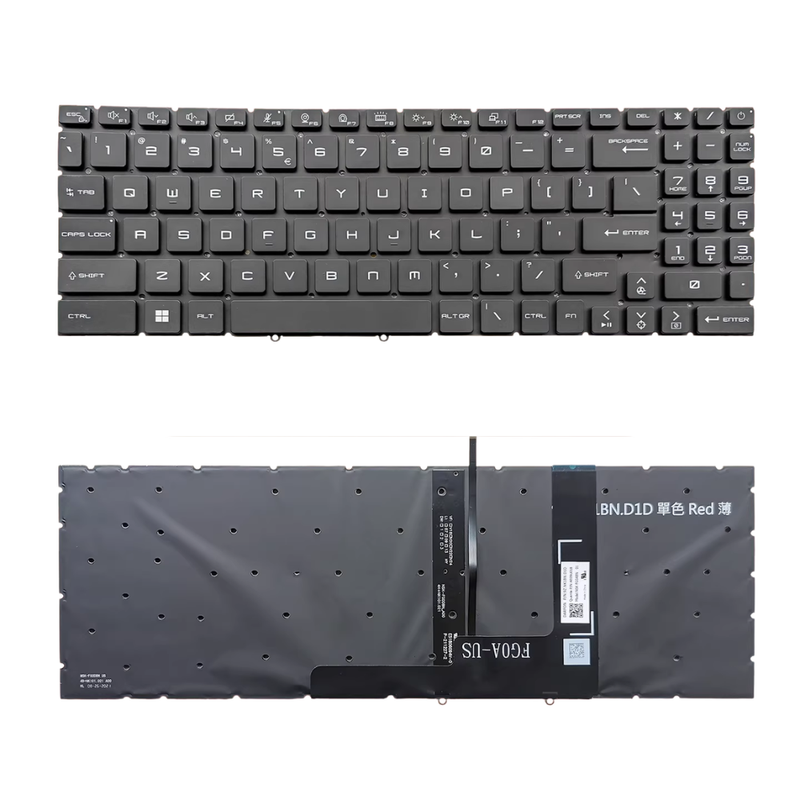 Load image into Gallery viewer, MSI Stealth A16 AI+ Studio A1V MS-15F3 MS-15F4 Series - Laptop Keyboard With Backlit US English Layout - Polar Tech Australia