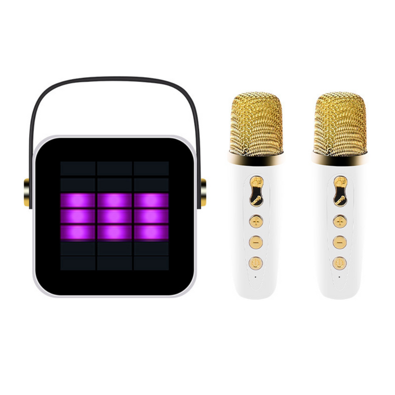 Load image into Gallery viewer, Portable Bluetooth Karaoke Speaker with LED, Wireless Handheld Microphone for Outdoor & Home Use - Polar Tech Australia