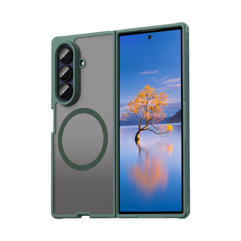 Load image into Gallery viewer, Samsung Galaxy Z Fold7 5G - Fan Dun Series TPU Hybrid PC Frosted Magsafe Phone Case - Polar Tech Australia