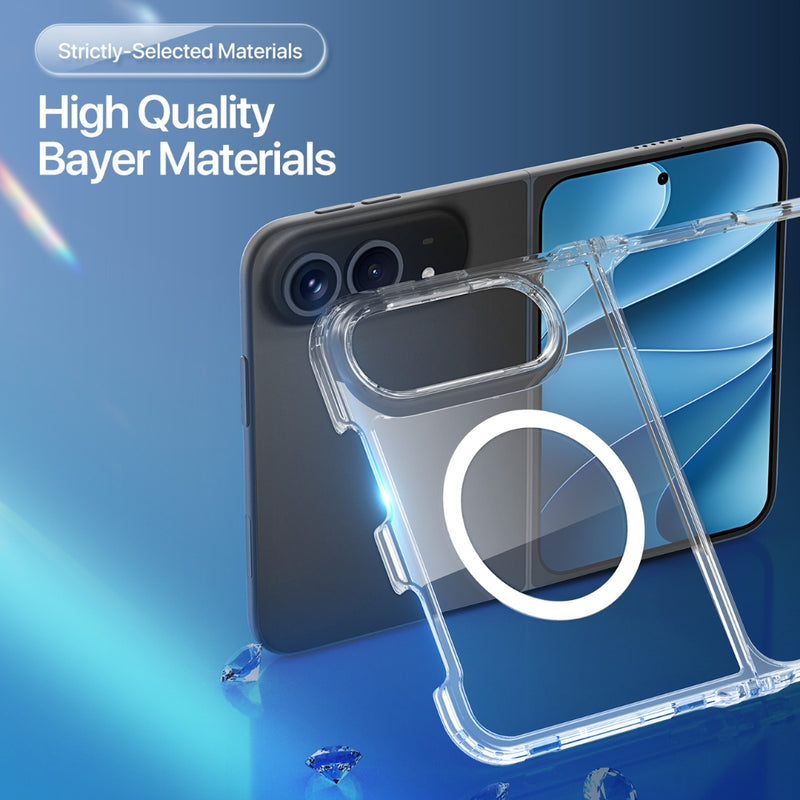 Cargue la imagen en el visor de la galería, Apple iPhone Duo - Crystal Clear Magnetic Folding Phone Case