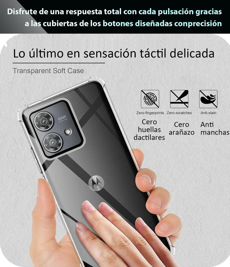 Load image into Gallery viewer, Motorola Moto Edge 40 Neo - AirPillow Cushion Transparent Soft Clear TPU Four Corners Protective Case - Polar Tech Australia