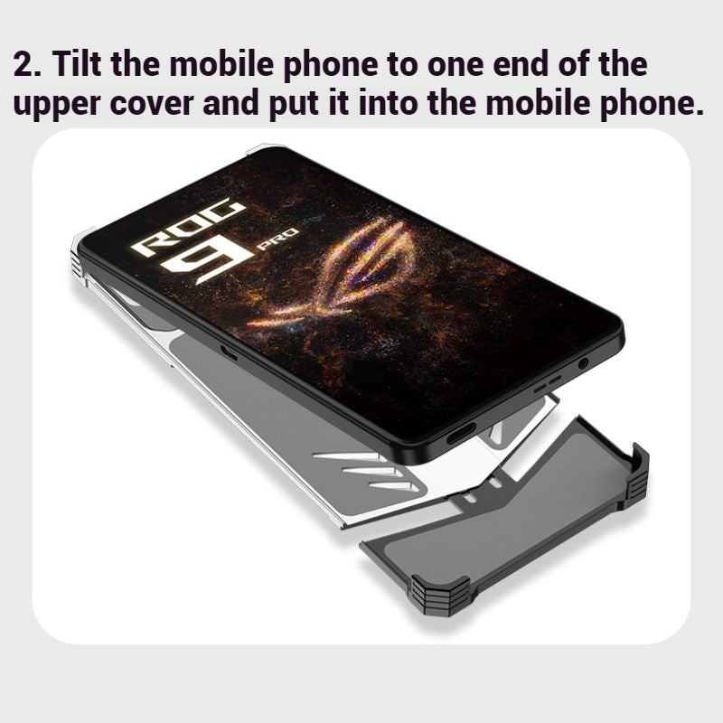 Load image into Gallery viewer, Asus ROG Phone 8 / 8 Pro - 360 Degree Frameless Metal Heat Dissipation Snap-on Case - Polar Tech Australia