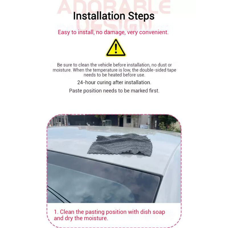 Cargue la imagen en el visor de la galería, Cute Cartoon Cat Ear Solar-Powered Decorative Light Safety Lights For Car Exterior & Car Roof (1 Pair) - i-Station Mobile Phone & Electronic Device Repair and Accessories