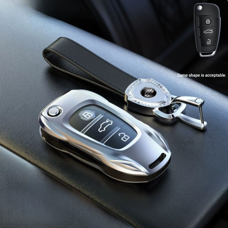 Load image into Gallery viewer, Audi Zinc Alloy Silicone Car Key Fob Case Cover For A3 For A4, A5, Q3, Q7, Audi TT - i-Station Mobile Phone & Electronic Device Repair and Accessories