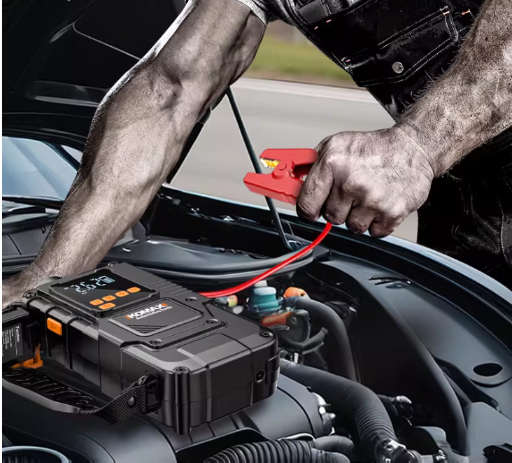 Chargez l'image dans la visionneuse de la galerie, 4 in 1 Komax Super Energy Portable Car Wireless Jump Starter & LED Light & Air Pump - Polar Tech Australia