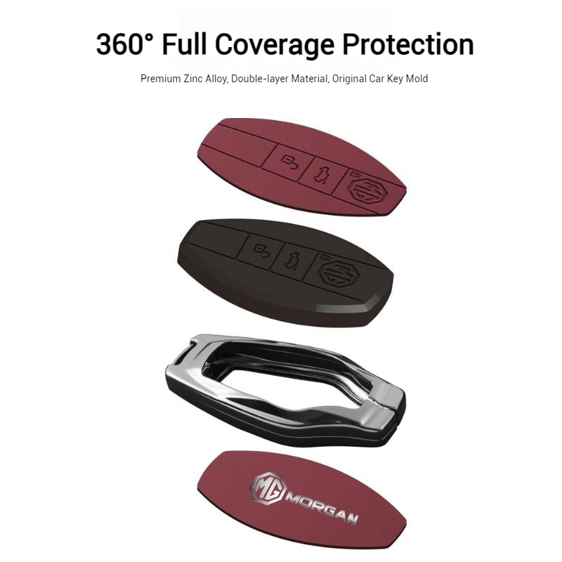 Cargue la imagen en el visor de la galería, MG Full coverage protection with Zinc Alloy Car Key Fob Case Cover For MG7 2023 2024 - Polar Tech Australia