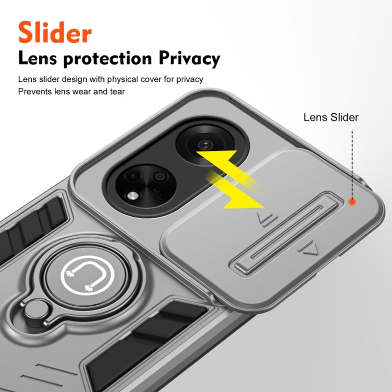 Load image into Gallery viewer, OPPO A78 4G (CPH2565) - Heavy Duty Ring Holder Case with Shockproof & Camera Guard Design - Polar Tech Australia
