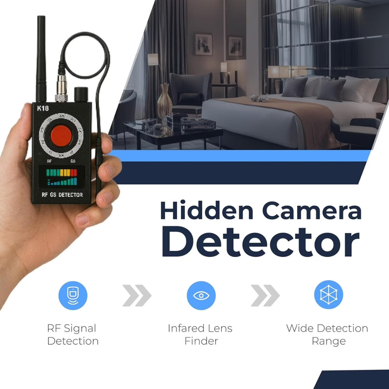 Chargez l'image dans la visionneuse de la galerie, Hidden Camera Detector & GPS Tracker Detector, Anti Spy RF Signal Detector Device, Wireless Bug Finder for Airbnb, Hotel, Home, Office, Car and Travel Privacy Protection