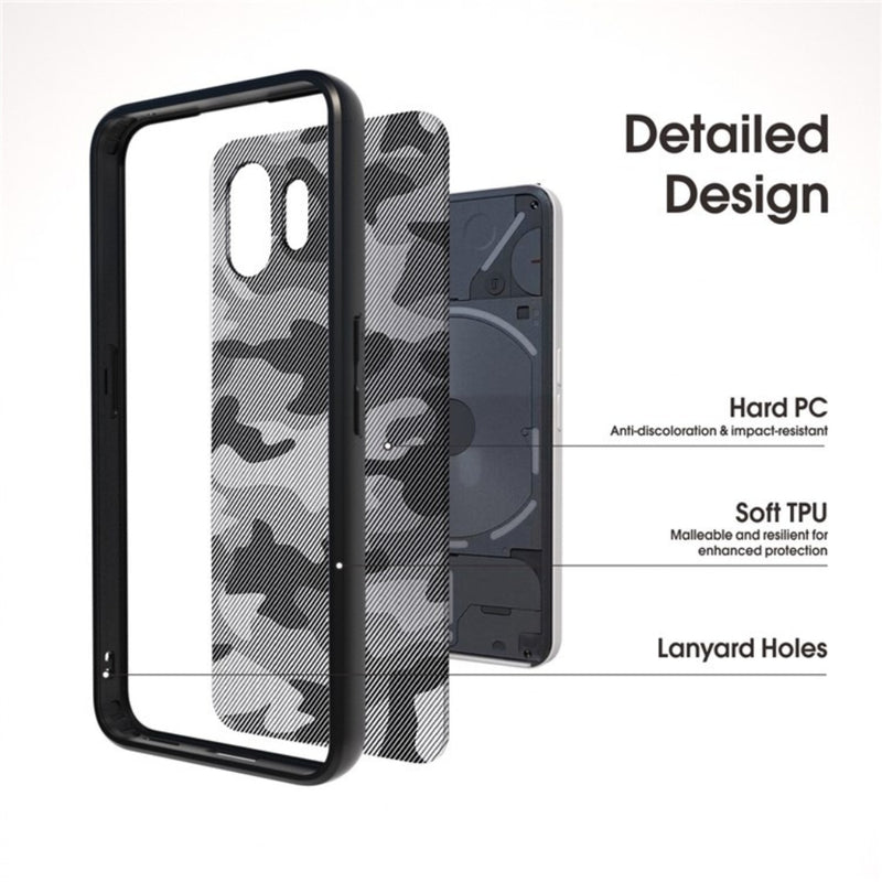 Chargez l'image dans la visionneuse de la galerie, Nothing Phone (2) - IBMRS Camouflage Shockproof Transparent Matte Phone Case - Polar Tech Australia