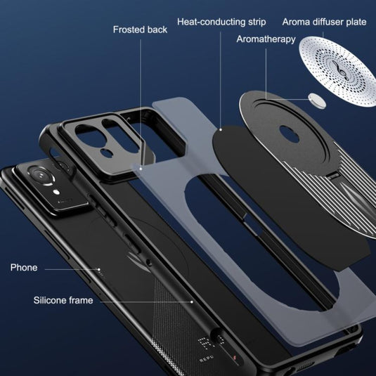 Asus ROG Phone 6 / 6 Pro / 6D - Frosted Heat Dissipation Aromatherapy Magnetic Shockproof Case - Polar Tech Australia