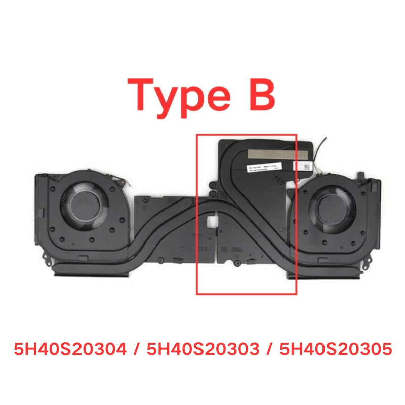 Cargue la imagen en el visor de la galería, Lenovo Legion 5-15ACH6 / Legion 5-15ACH6H R7000 R7000P (Year 2021) 82JW 82JU Series - CPU & GPU Cooling Fan Replacement Parts - Polar Tech Australia