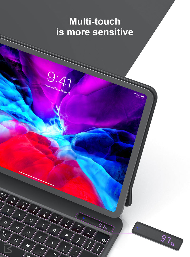 Chargez l'image dans la visionneuse de la galerie, Benwis Apple iPad Pro 11" & Air 4/5 10.9" & Air 6 11" Magnetic Suspension Magic Keyboard Case - Polar Tech Australia