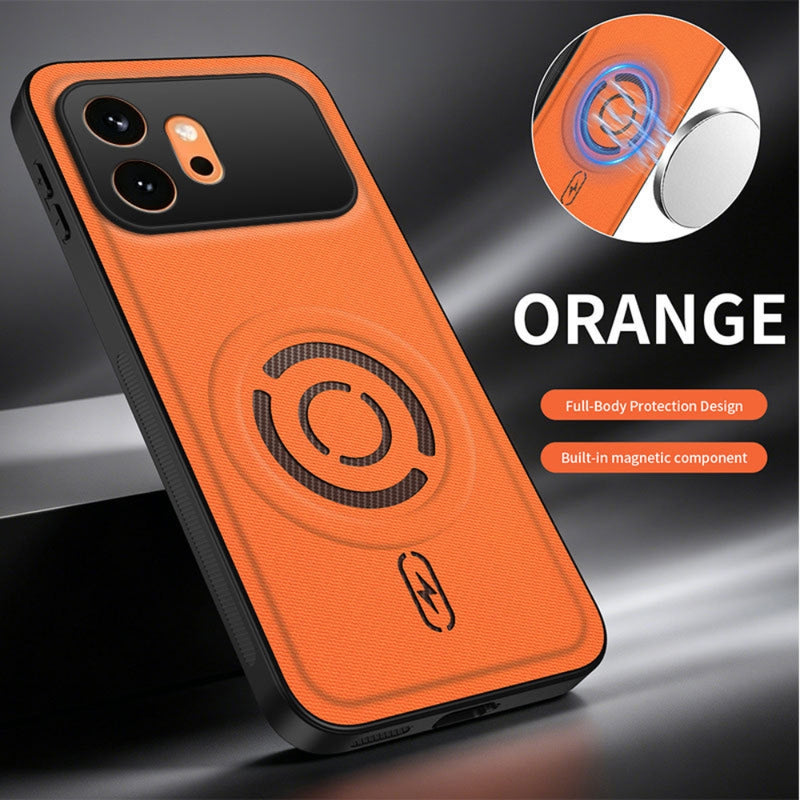 Cargue la imagen en el visor de la galería, Honor 600 - Tech Fabric Texture Magnetic PC Hybrid TPU Phone Case