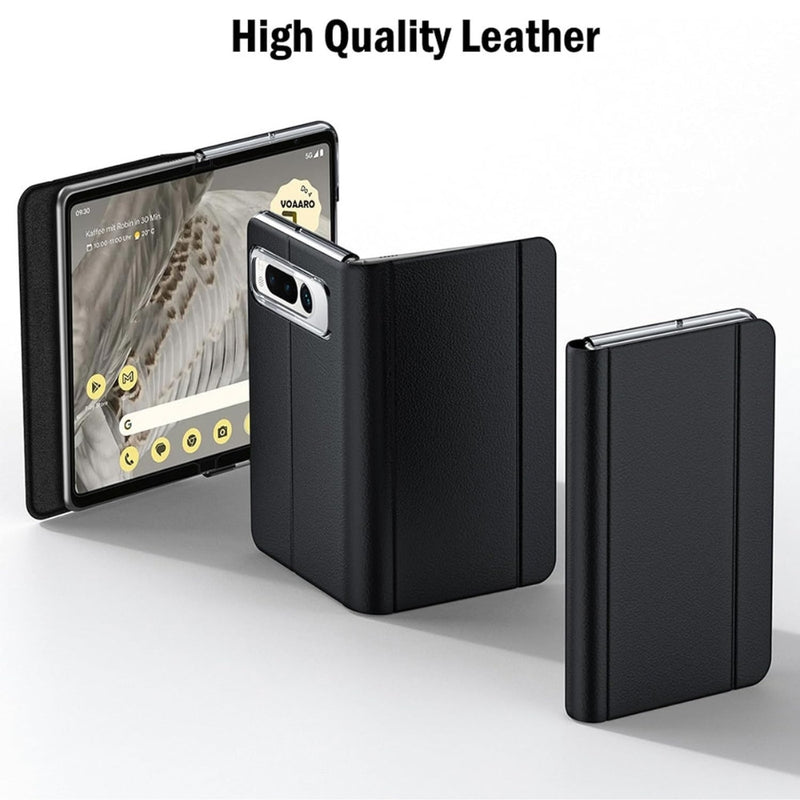 Load image into Gallery viewer, Google Pixel Fold - Magnetic Flip Kickstand Leather Phone Case - Polar Tech Australia