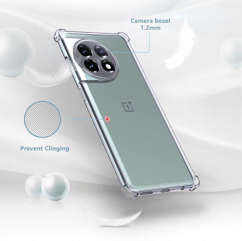 Load image into Gallery viewer, OnePlus 1+11/11R - AirPillow Cushion Transparent Soft Clear TPU Four Corners Protective Case - Polar Tech Australia