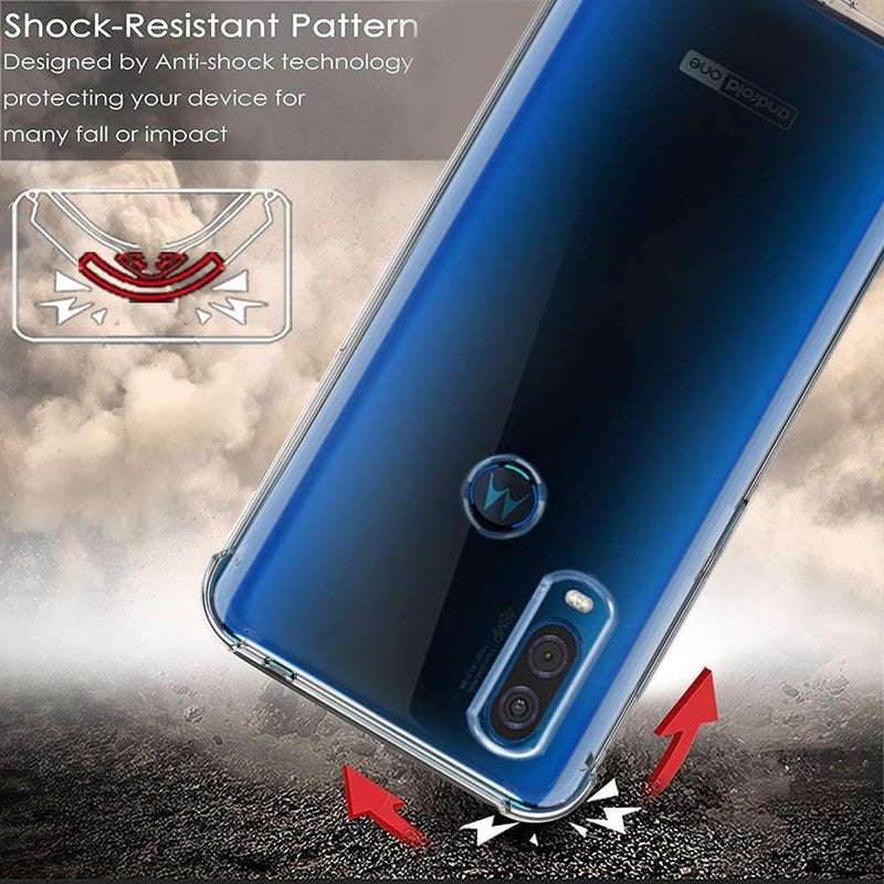 Load image into Gallery viewer, Motorola Moto One Vision - AirPillow Cushion Transparent Soft Clear TPU Four Corners Protective Case - Polar Tech Australia
