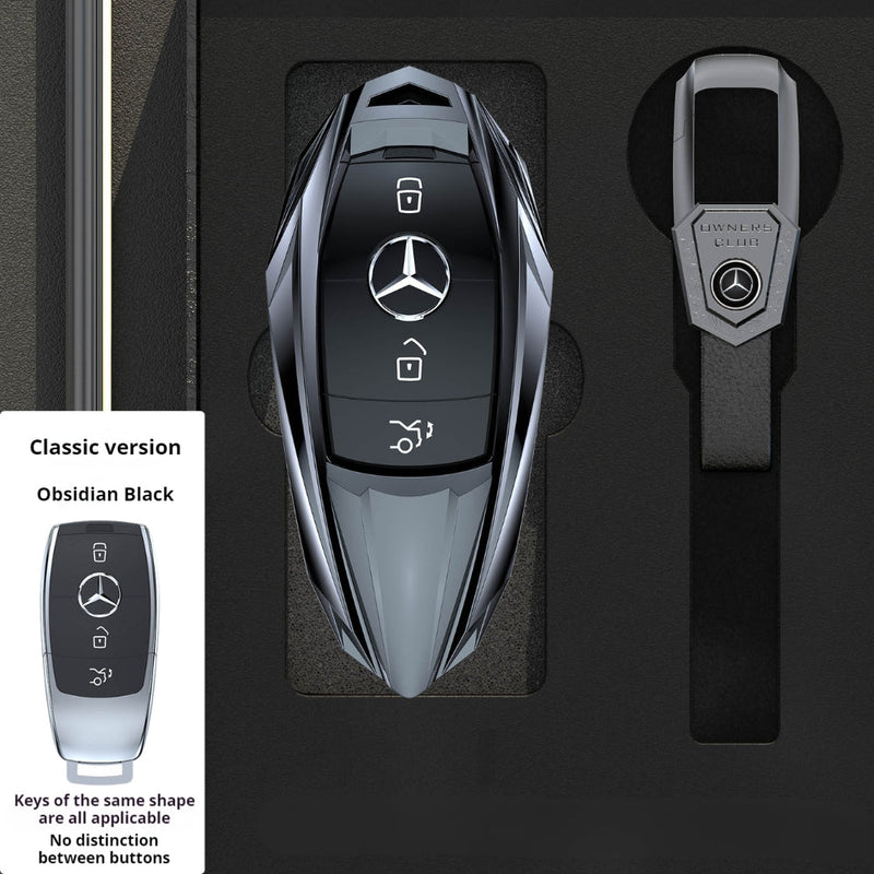 Load image into Gallery viewer, Mercedes Benz Mecha Style Zinc Alloy Car Key Fob Case Cover For Benz A, B, C, E, S, G-Class, GLA, GLB, GLC, GLE, GLS, CLA, CLS, EQC - Polar Tech Australia
